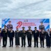 Kepala BNNP Sulawsi Barat Didampingi Ketua DWP BNNP Sulawesi Barat Menghadiri Undangan Upacara dan Syukuran Hari Bhayangkara ke-79